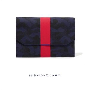 Rothy’s Midnight Camo Portfolio with Red Stripe